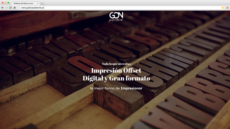 Website Gráficas del Norte - víctor merino | vídeo marketing online